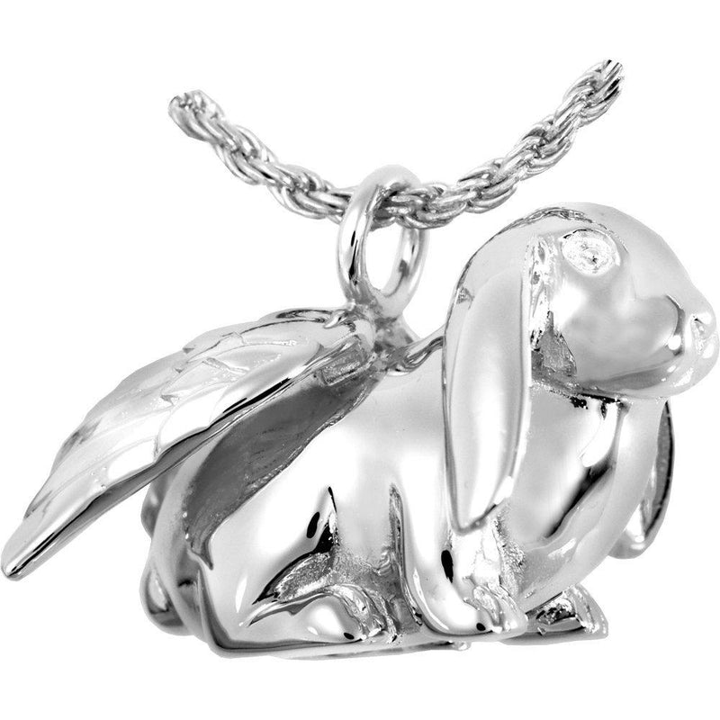 Memorial Gallery MG3102gp Bunny Lop 14K Gold/Sterling Silver Plating Cremation Pet Jewelry Sterling Silver - PawsPlanet Australia