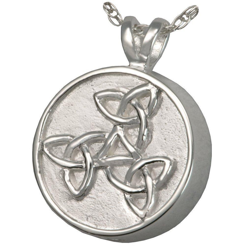 Memorial Gallery MG-3139gp Trinity Celtic 14K Gold/Sterling Silver Plating Cremation Pet Jewelry Sterling Silver - PawsPlanet Australia