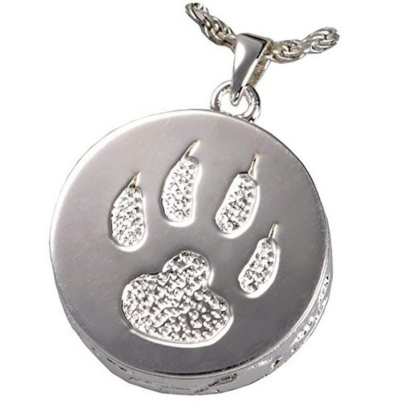 Memorial Gallery Pets 3832gp Cat Paw 14K Gold/Sterling Silver Plating Cremation Pendant Sterling Silver - PawsPlanet Australia