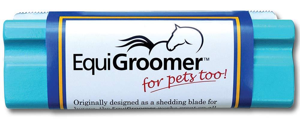 [Australia] - EquiGroomer Self-Cleaning Deshedding Grooming Tool Brush Comb Gently Removes Shedding Loose Dog Hair Cat Hair Undercoat Effectively and Painlessly Especially for Sensitive Skin 5" Turquoise 