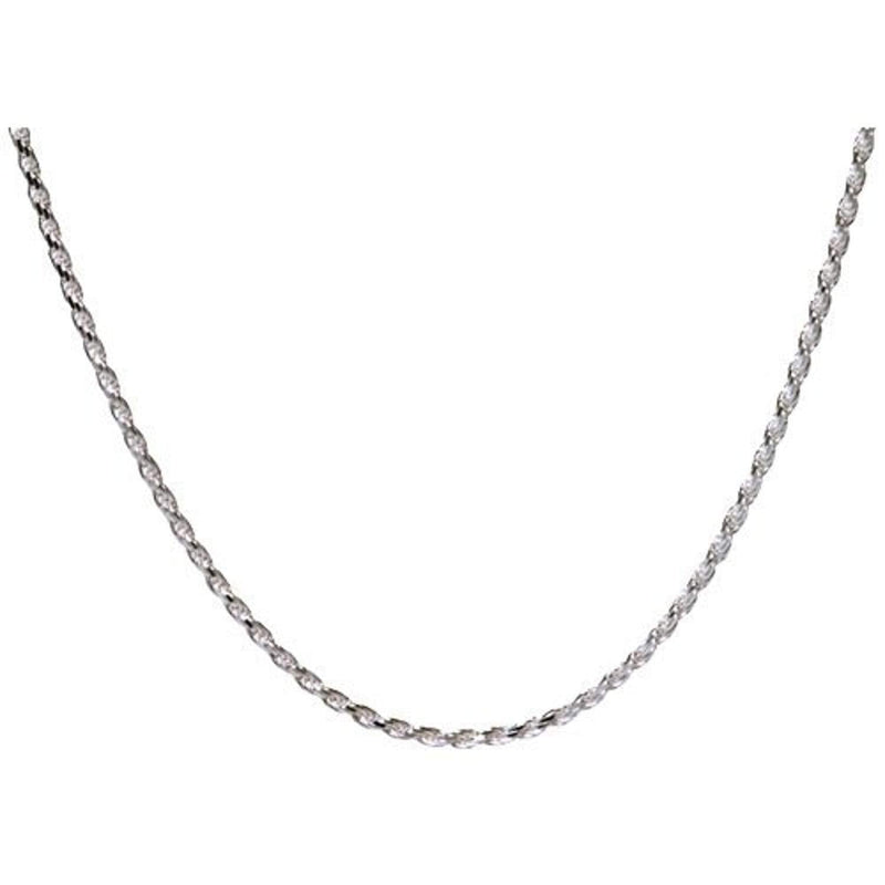 [Australia] - Memorial Gallery 16R-GP Gold-Plated Pet Rope Chain Sterling Silver 20" 