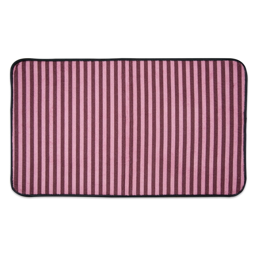 Bone Dry Striped Pet Cage Mat Small Cranberry - PawsPlanet Australia