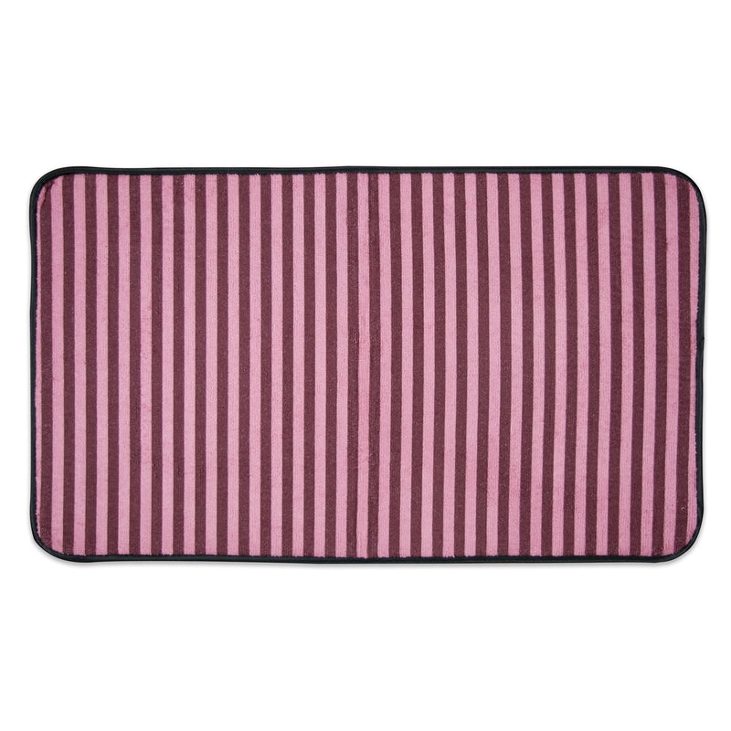 Bone Dry Striped Pet Cage Mat Small Cranberry - PawsPlanet Australia