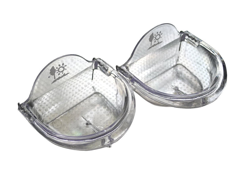 [Australia] - TOKYO-T Pet Bird Cage Seed Feeder Cup Shallow Style Set of 2 for Care, Treat (M) 