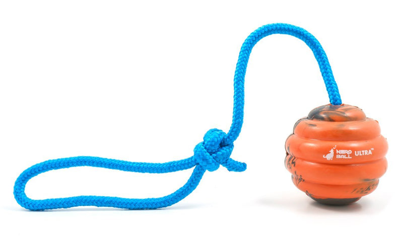 [Australia] - Nero Ball Ultra TM - Dog Training Ball On A Rope - Exercise and Reward Toy for Dogs 