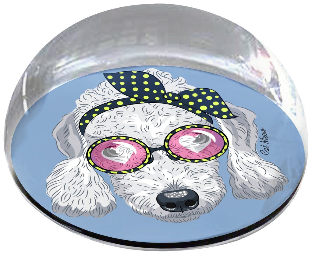 [Australia] - Forever Crystal "Retro Bedlington Terrier Pet Memorial Magnet 