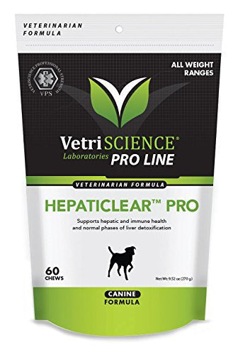 VetriScience Hepaticlear Pro for Canines - Liver Supplement & Detoxifier - 60 Soft Chews - PawsPlanet Australia