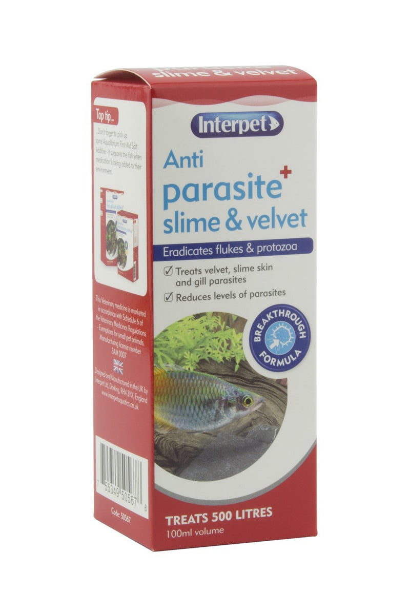 Interpet Anti Parasite Slime and Velvet Aquarium Fish Treatment, 100 ml - PawsPlanet Australia