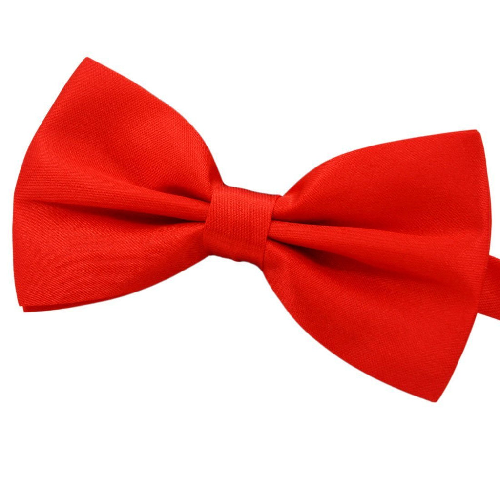 [Australia] - Amajiji Formal Dog Bow Ties for Medium & Large Dogs (D112 100% Polyester) Red 