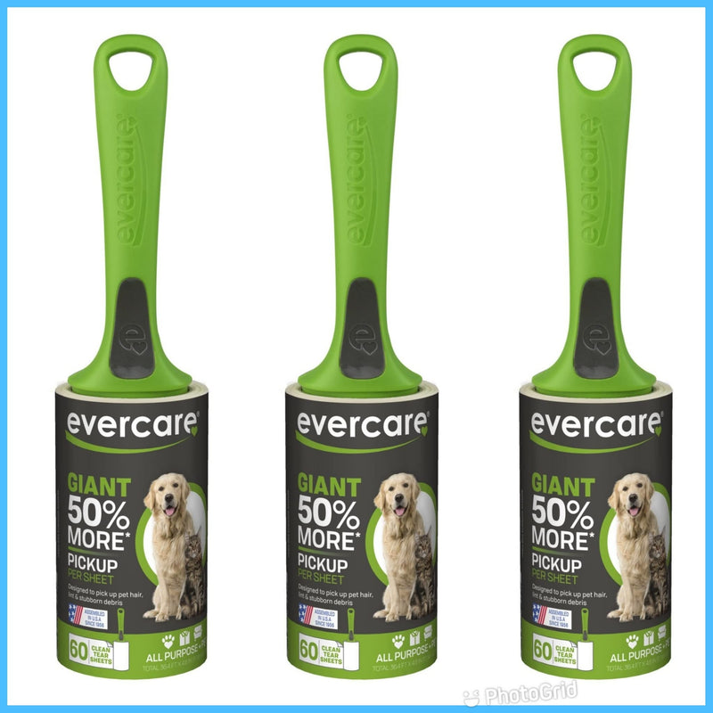 Evercare Extra-Sticky Pet Hair Rollers (3 Pack) - PawsPlanet Australia