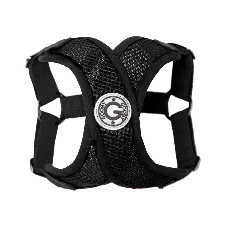 [Australia] - Gooby - Comfort X Step-in Harness, Small Dog Harness with Patented Choke Free X Frame X-Large chest (20.5-26") Black 