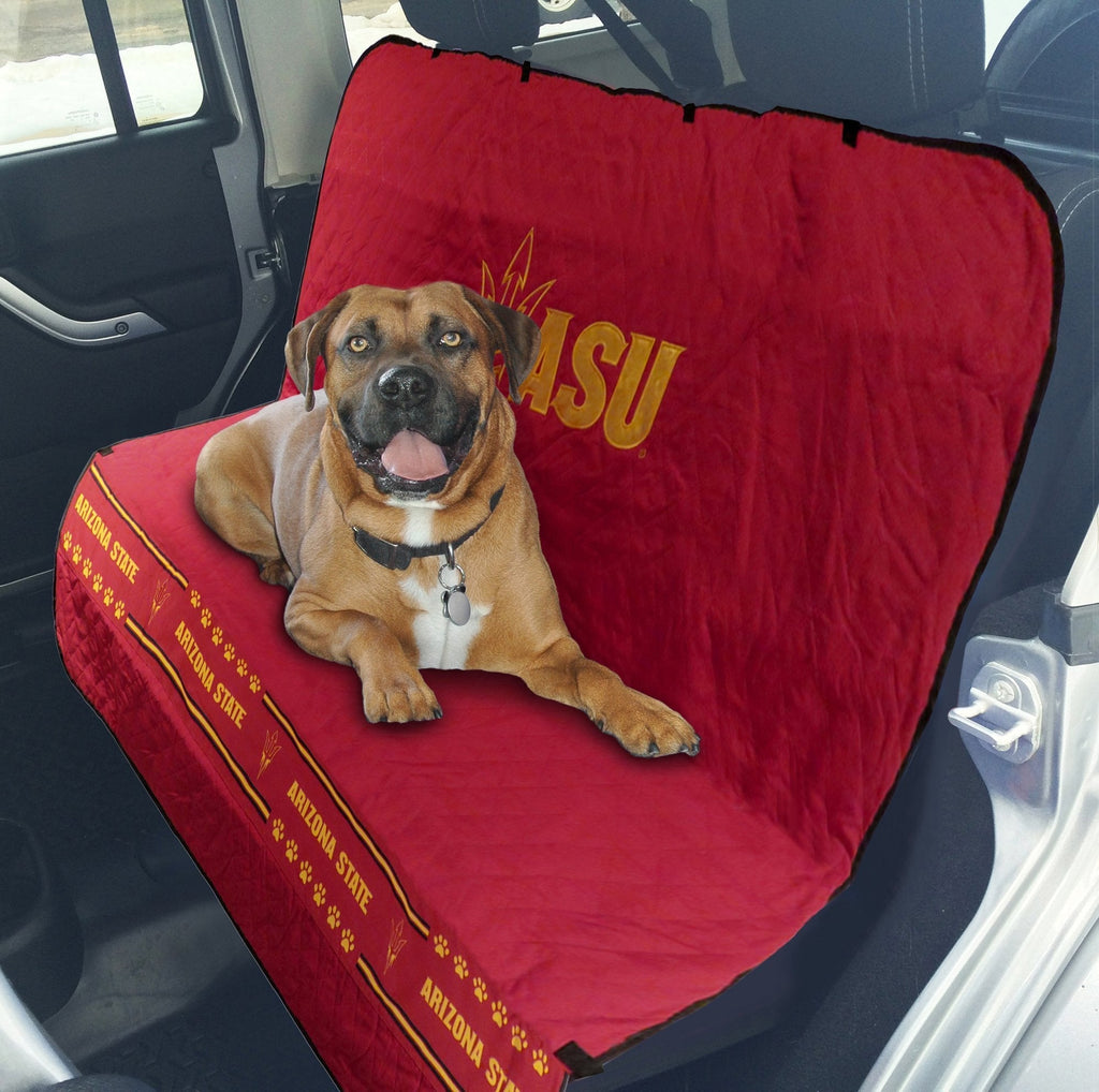 [Australia] - Pets First NCAA Collegiate PET Car Seat Cover - Available in 12 Teams Arizona State Sun Devils 