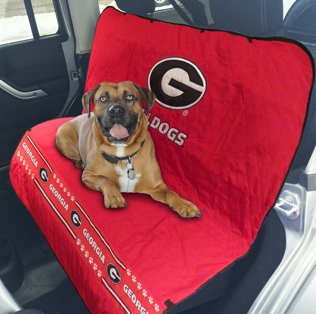 [Australia] - Pets First Collegiate Georgia Bulldogs Pet Car Seat Cover 