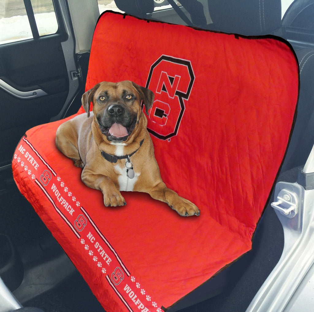 [Australia] - Pets First NCAA Collegiate PET Car Seat Cover - Available in 12 Teams NC State Wolfpack 