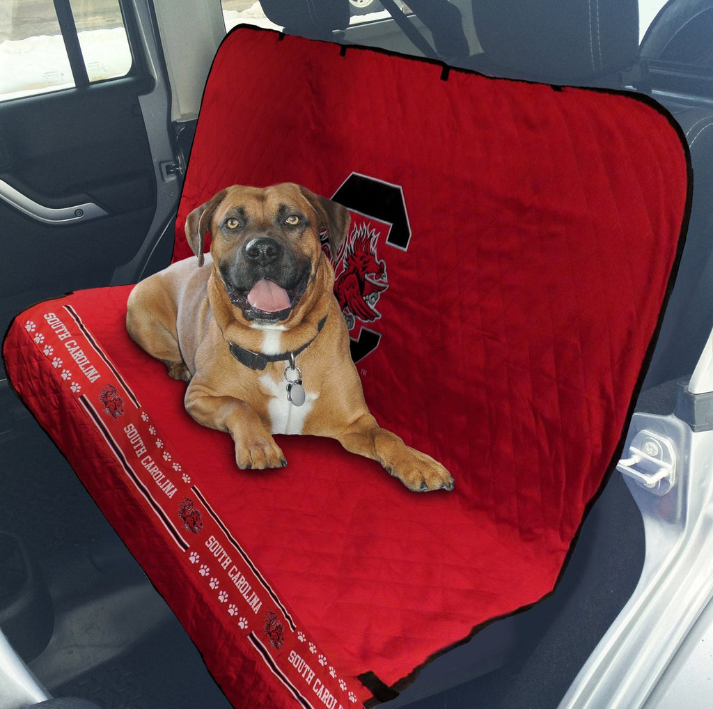 [Australia] - Pets First NCAA Collegiate PET Car Seat Cover - Available in 12 Teams South Carolina Gamecocks 