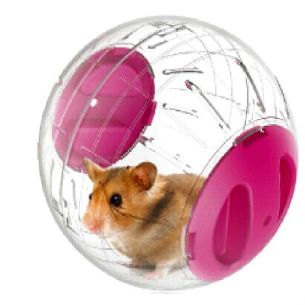 emours Dwarf Hamster Running Play Ball Mini 4.8 inch Small Animal Hamster Run Exercise Ball (pink) pink - PawsPlanet Australia