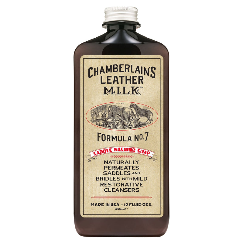 [Australia] - Leather Milk Saddle Washing Soap - No. 7 - All-Natural, Non-Toxic Saddle Soap Deep Cleaner for Western & English Saddles and Tack. Dye and Scent Free. Made in USA. Includes Saddle Scrub Sponge Pad! 