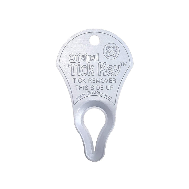 The Original Tick Key -Tick Removal Device - Portable, Safe and Highly Effective Tick Removal Tool (Silver) - PawsPlanet Australia