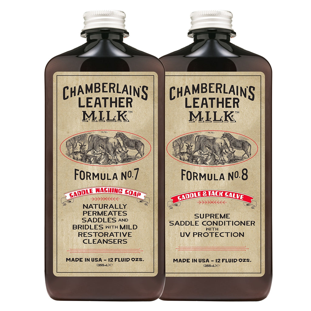 Chamberlain's Leather Milk Formula No. 7 & 8 - Saddle Washing Soap and Saddle & Tack Salve Made in the USA - 2 - PawsPlanet Australia