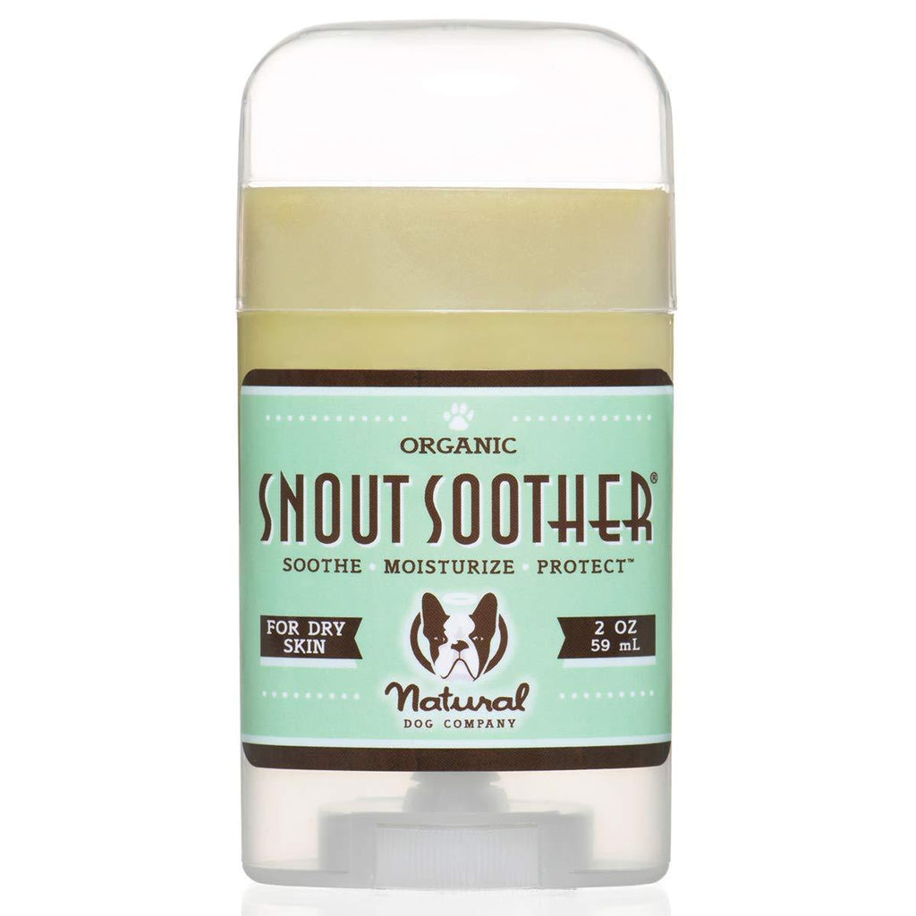 Natural Dog Company Snout Soother, Dog Nose Balm for Chapped, Crusty and Dry Dog Noses, Organic, All Natural Ingredients 2oz Stick - PawsPlanet Australia