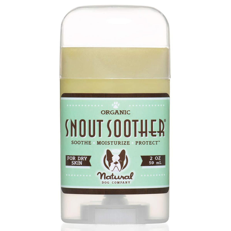 Natural Dog Company Snout Soother, Dog Nose Balm for Chapped, Crusty and Dry Dog Noses, Organic, All Natural Ingredients 2oz Stick - PawsPlanet Australia