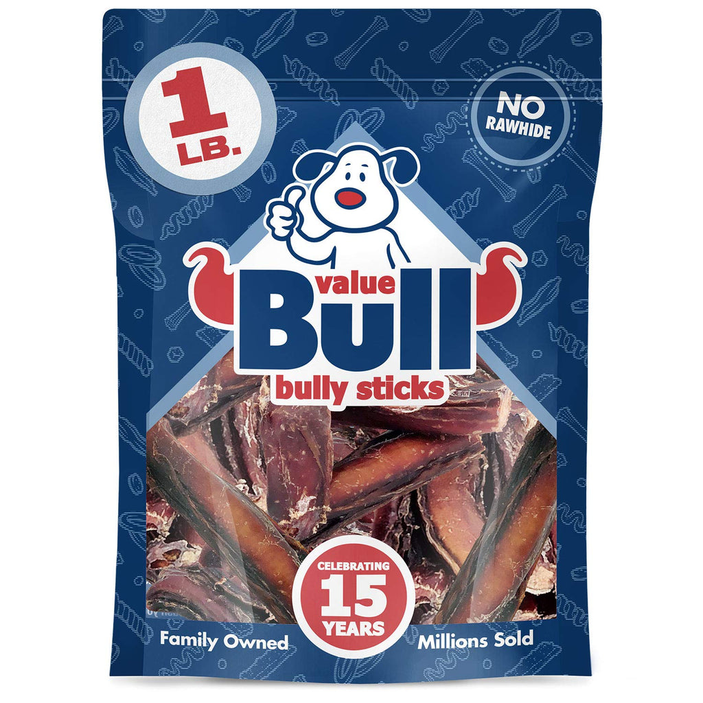 [Australia] - ValueBull USA Bully Stick Bits Dog Treats, 0-3 Inch, Odor-Free, 1 Pound 