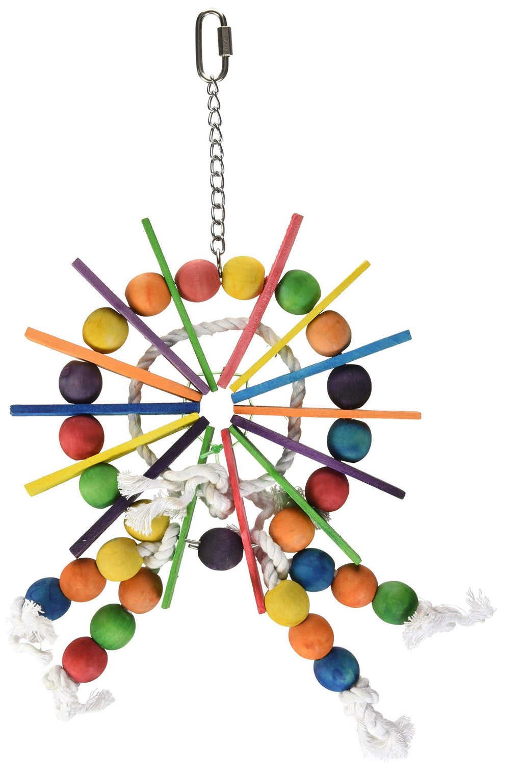 [Australia] - Prevue Pet Products 60957 Bodacious Bites Ferris Wheel Bird Toy, Multicolor 