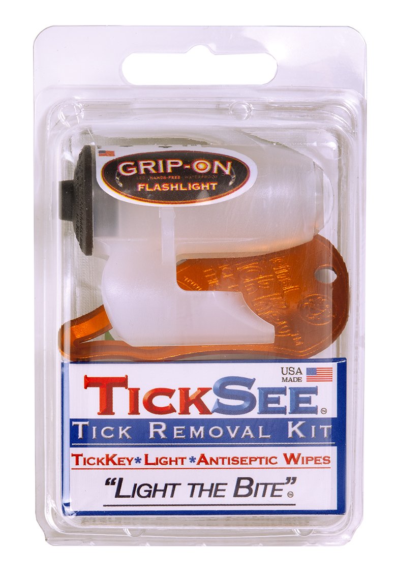 Tipsee Light Ticksee Tick Removal Kit, Tick Remover for Humans and Pets, Original Tick Key Removal Tool with Glo-N-Dark LED Light and Magnifier - PawsPlanet Australia