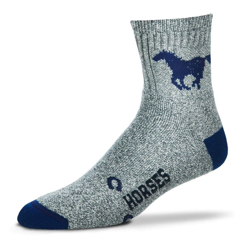 [Australia] - For Bare Feet Horse Marbled Crew Socks - Adult Medium 