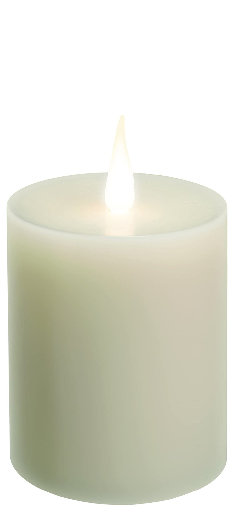 Candlescence Flameless Battery Operated LED Real Wax Pillar Candle with Timer (3.5x4) 4 inch - PawsPlanet Australia