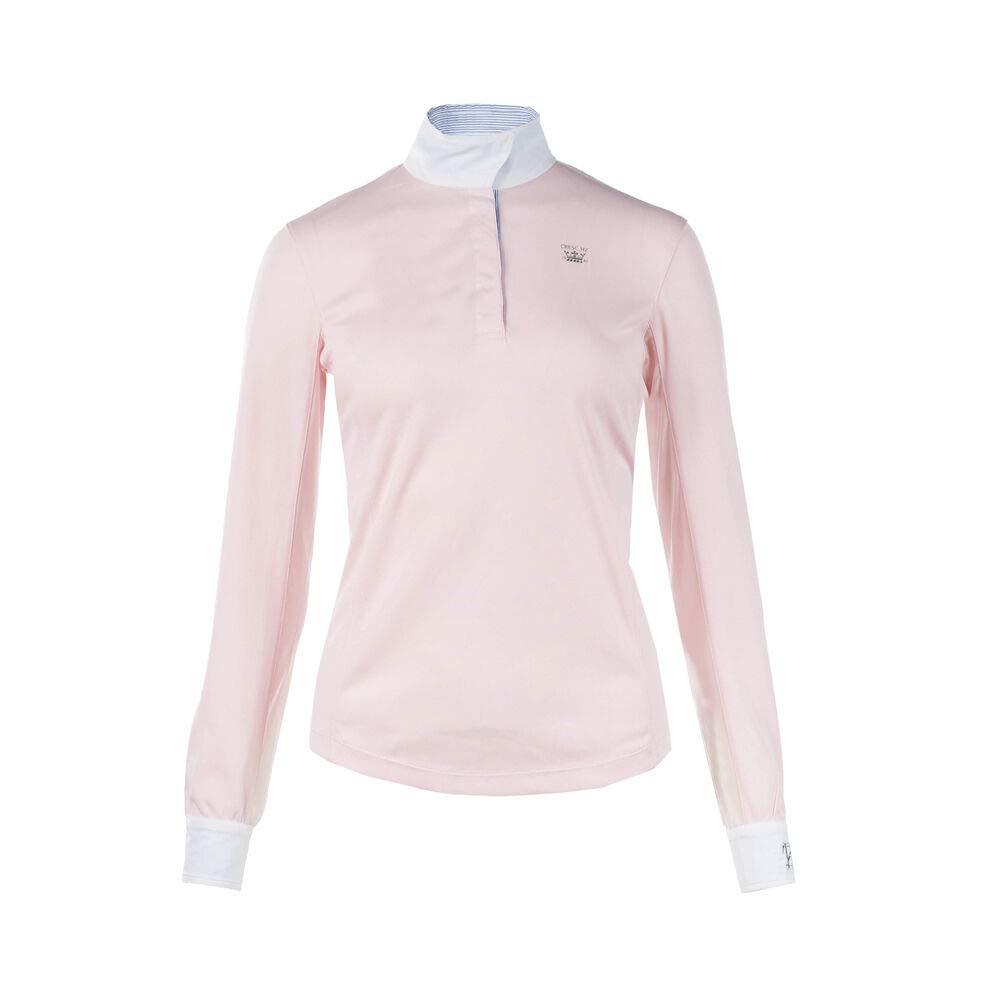 HORZE Blaire Ladies UV Ice Fit Long Sleeve Show Shirt, Pink, 10 - PawsPlanet Australia