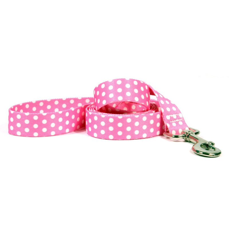 [Australia] - Yellow Dog Design Standard Lead, New Pink Polka Dot, 3/4" x 60" (5 ft.) 