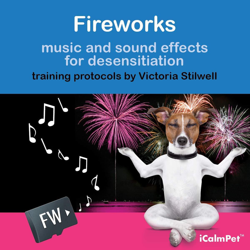 [Australia] - iCalmDog Fireworks | Desensitization Training Program by Victoria Stilwell with Clinically-Tested Music by Through a Dog's Ear | Micro SD Sound Card 