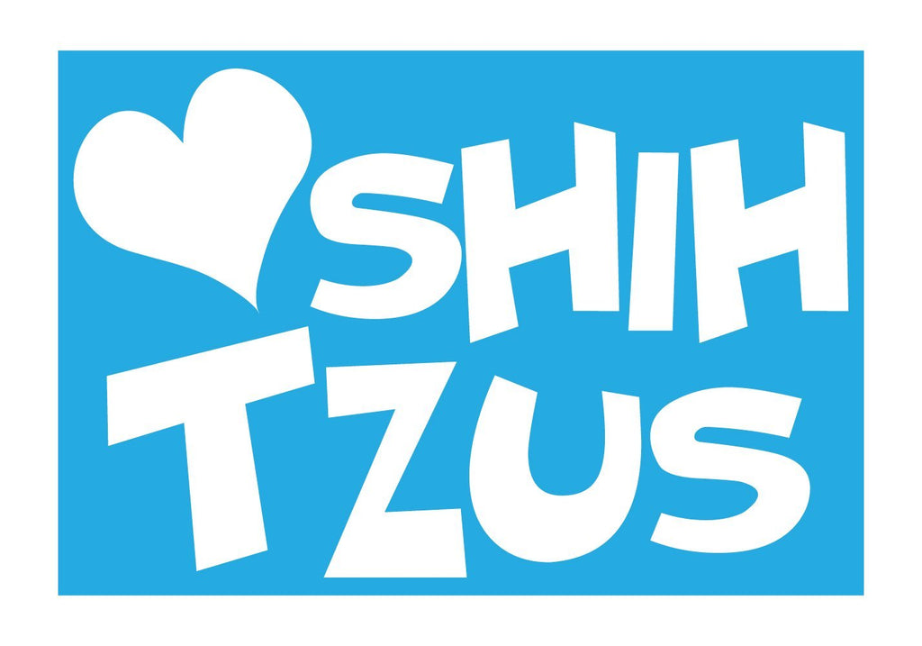 [Australia] - Imagine This Company Love Shih Tzus Car Window Decal 