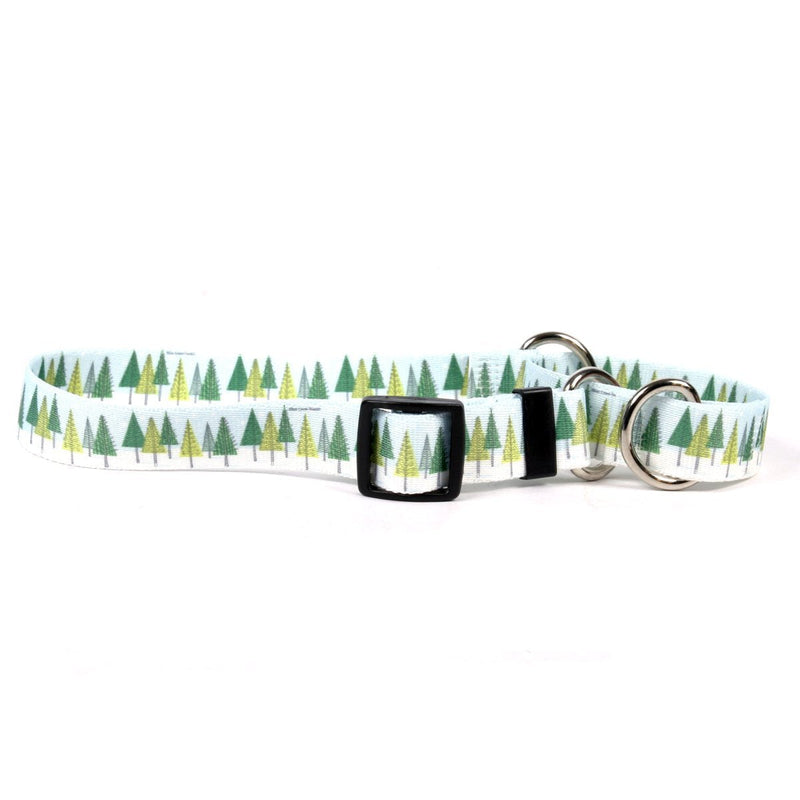 [Australia] - Yellow Dog Design Winter Trees Martingale Dog Collar Extra Small 10" 