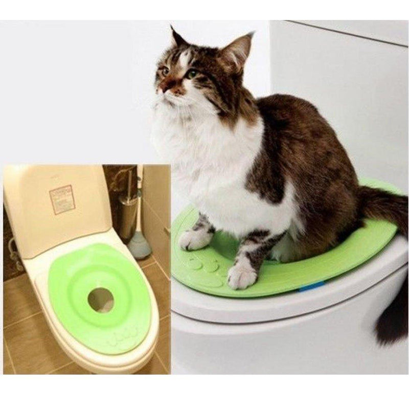 [Australia] - NABIUGI Cat Kit Kitty Pet Toilet Seat Training System 