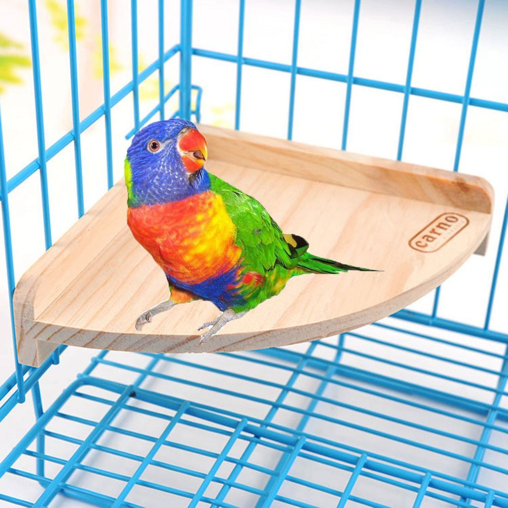[Australia] - Keersi Wood Perch Toy Playground Stand Pet Bird Parrot Macaw African Greys Budgies Parakeet Conure Hamster Gerbil Rat Mouse Cage Accessories Stands Exercise Toy Sector 