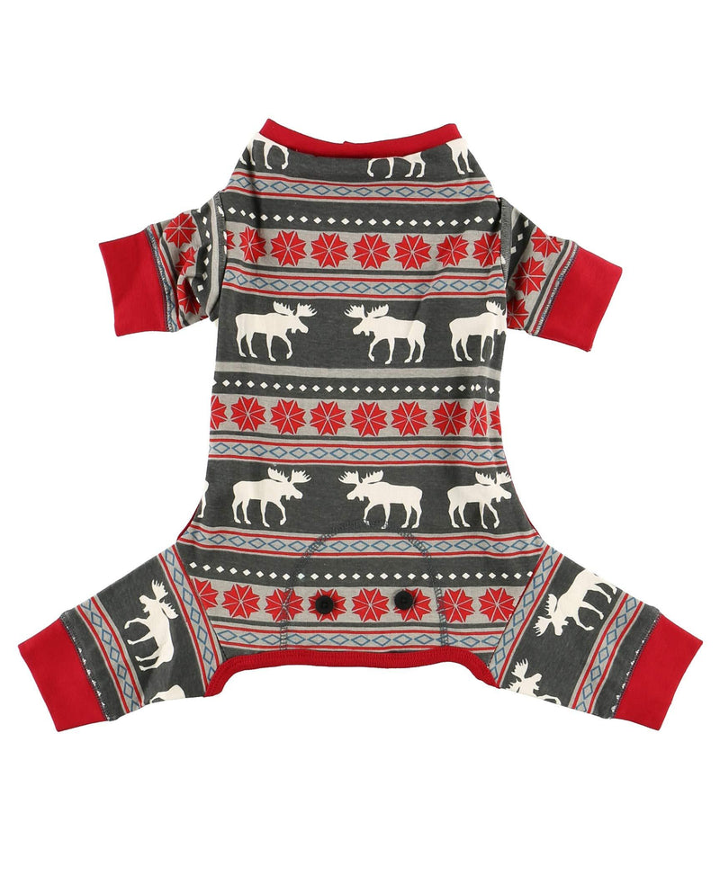 [Australia] - LazyOne Flapjacks, One-Piece Dog Sweater, Matching Family Pajamas for Dogs Small Moose Fair Isle Dog Flapjack Onesie 