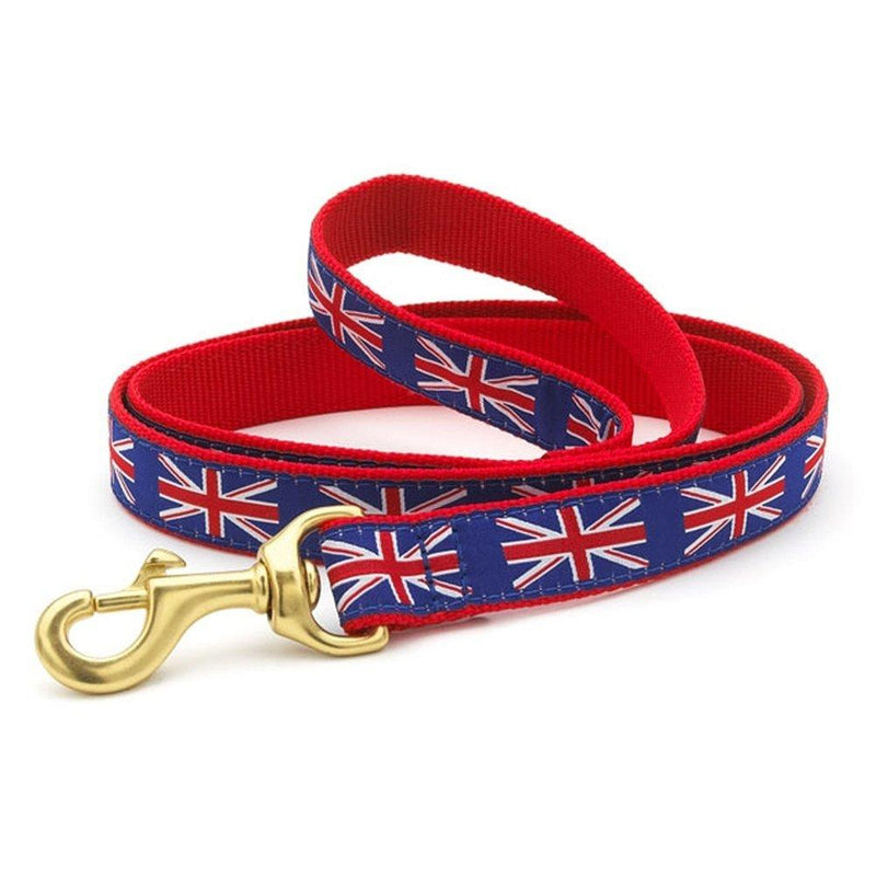 [Australia] - Up Country Union Jack Dog Leash 1/2 inches x 6 foot Red/White/Blue 