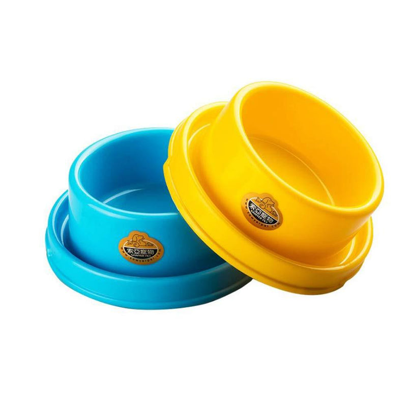 [Australia] - TEESUN Dog Bowl Raised Pet Food Bowls Cat Puppy Bowls Round No Spill Colorful Anti Ants Water Feeder Eating Bowl for Small Animals 