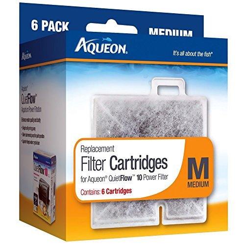 Aqueon Replacement Filter Cartridges (Medium; Pack of 6 cartridges; For Aqueon QuietFlow 10) by Aqueon - PawsPlanet Australia