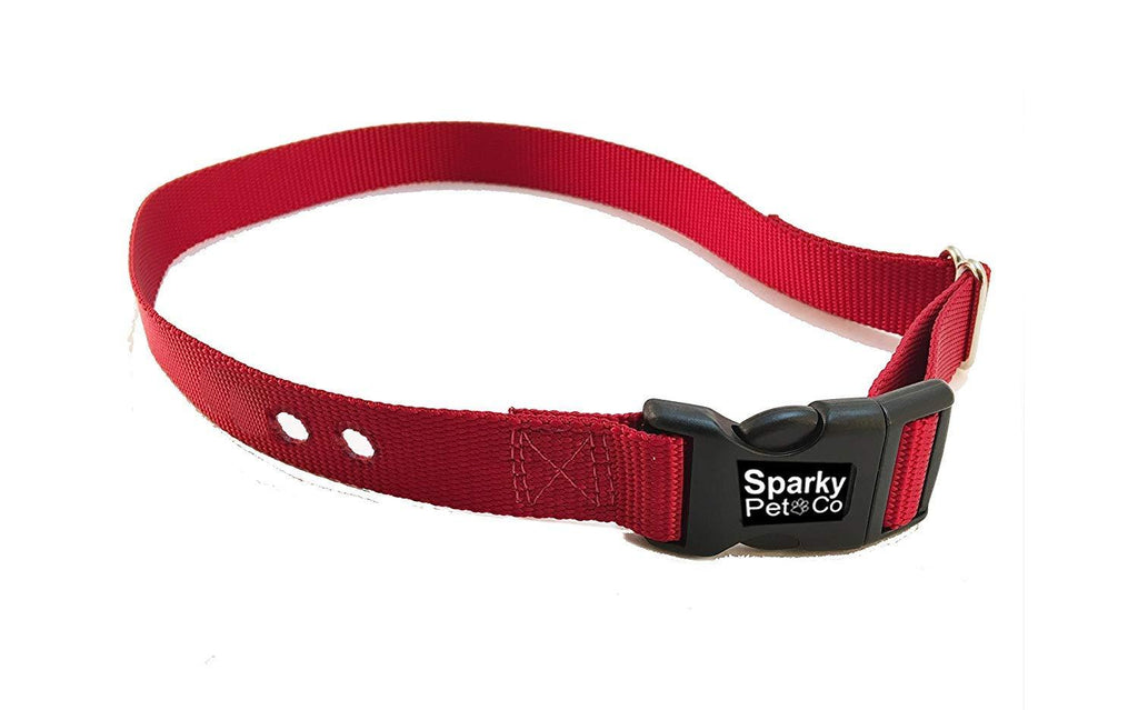 [Australia] - Sparky Pet Co - Replacement 3/4" Nylon Collar with 2 Holes - Spaced at 1.25" Apart - 14 Colors Red 