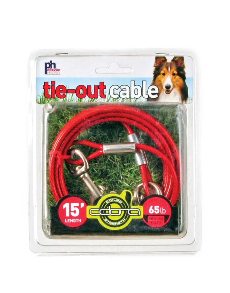 [Australia] - Prevue Pet Products 2119 Medium-Duty 15' Tie-Out Cable 