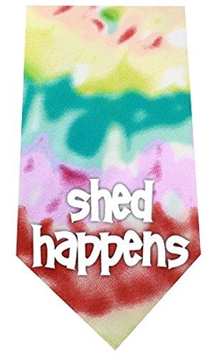 [Australia] - Mirage Pet Products Shed Happens Screen Print Bandana, Standard, Tie Dye 