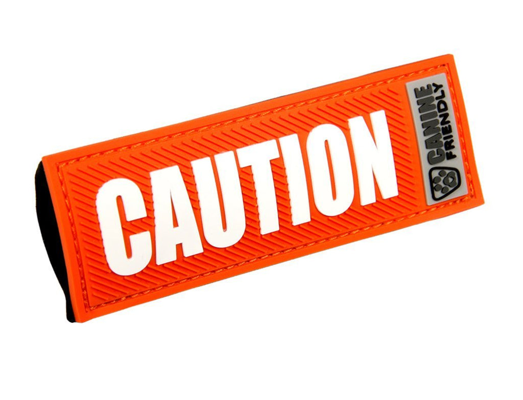 RC Pet Products 1" Bark Notes 'Caution' Patch for Collar or Leash Caution 1" Width - PawsPlanet Australia