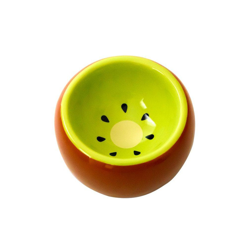 [Australia] - OMEM Hamster Bowl Ceramic Prevent Tipping Moving and Chewing Wonderful Food Dish for Small Rodents Gerbil Hamsters Mice Guinea Pig Cavy Hedgehog and Other Small Animals Kiwi 