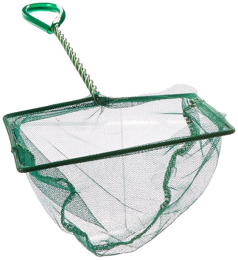 [Australia] - lasenersm 8 Inch Fish Net Fish Tank Net with Plastic Handle for Aquarium, Green 