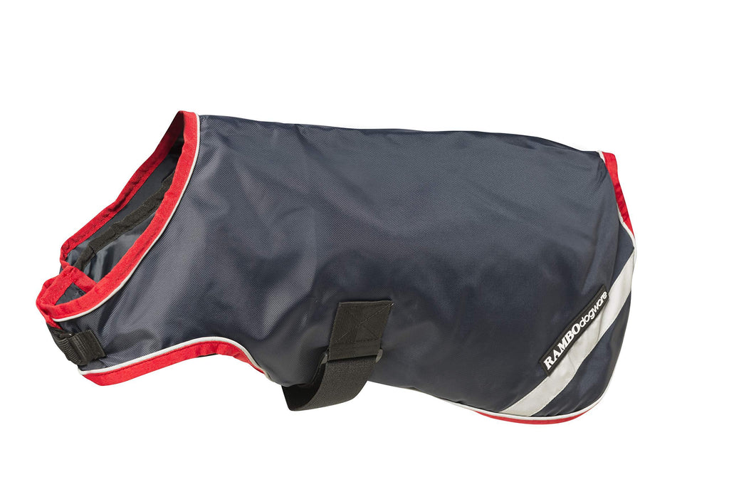 [Australia] - Horseware Rambo Waterproof Dog Rug, X-Large, Navy/Red 