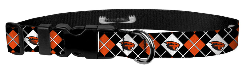 [Australia] - Moose Pet Wear Dog Collar – Oregon State University Adjustable Pet Collars, Made in The USA – 1 Inch Wide 1 inch Large 