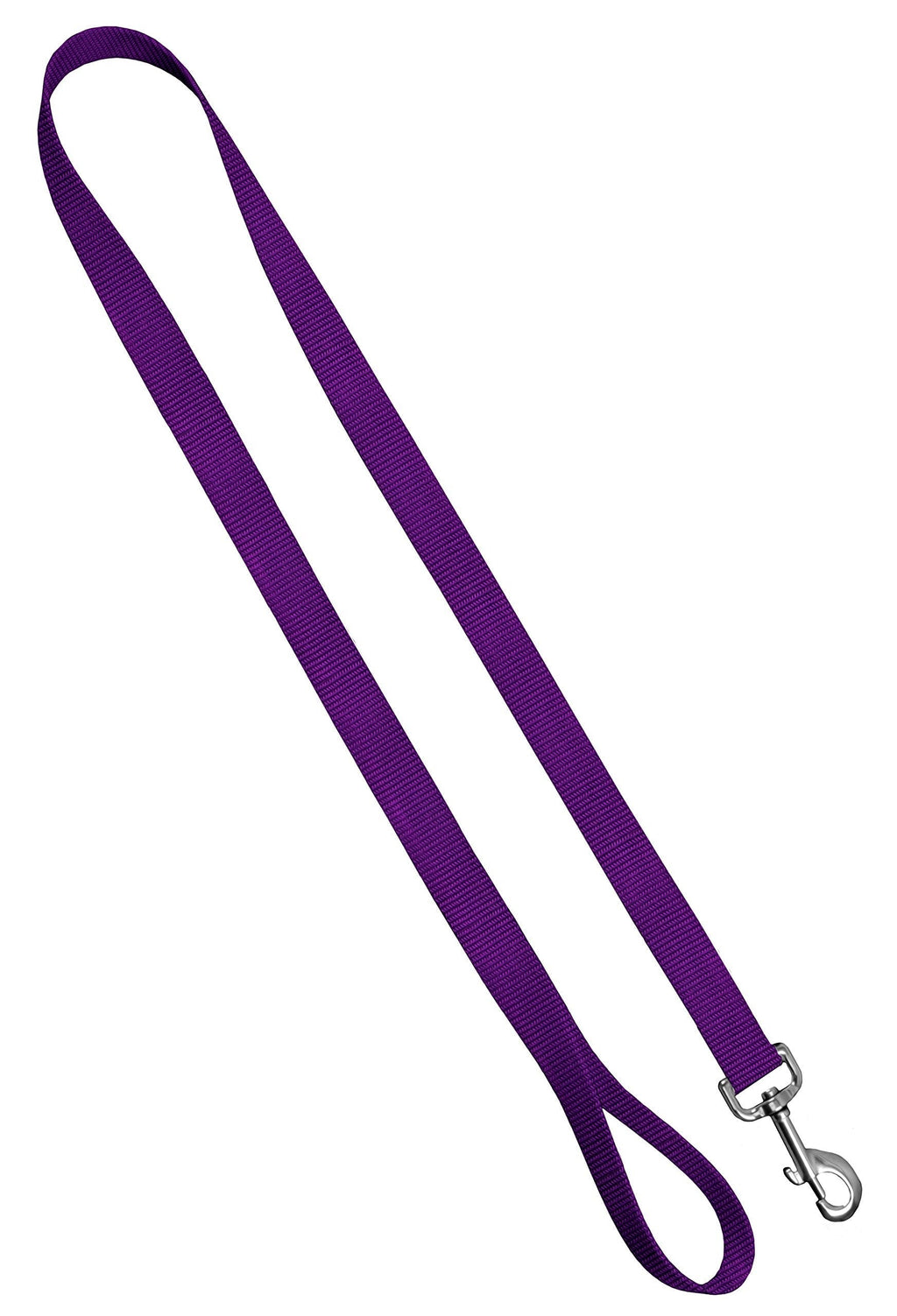 [Australia] - Moose Pet Wear Dog Leash - Classic Pet Leash With Hand Loop and Bolt Snap, Made in the USA, ¾ Inch or 1 Inch Width, 4 Ft or 6 Ft Length Over 15 Colors Leash: 3/4" x 4' Purple 